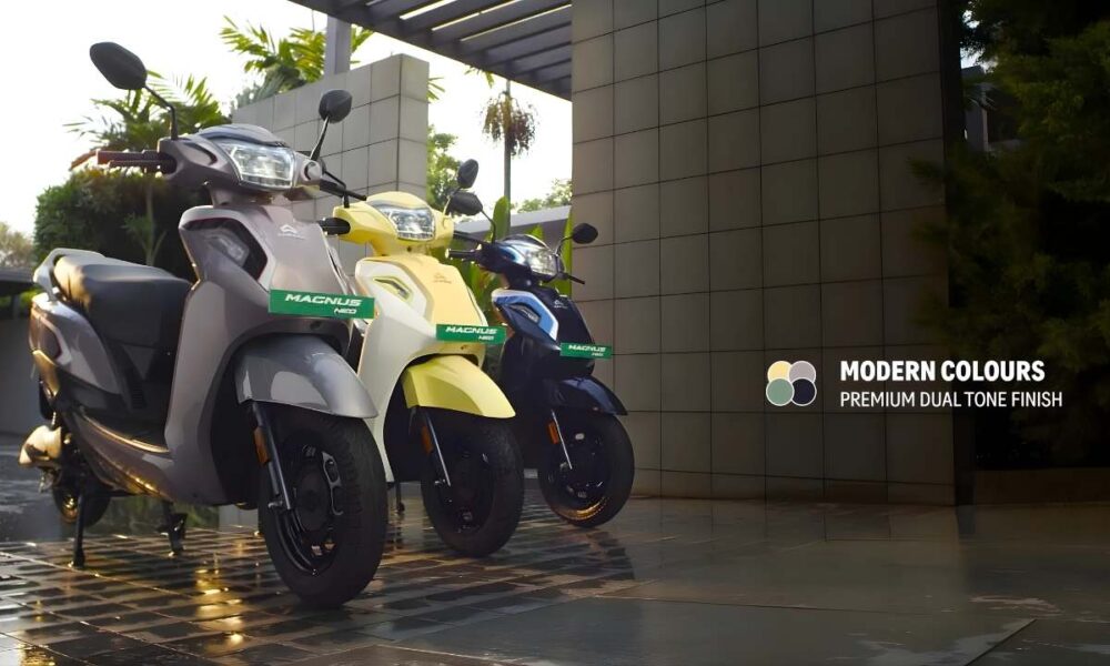 Ampere Magnus Neo Updated Version Launched at ₹86,999 - 118 km Range, 3 Ride Modes