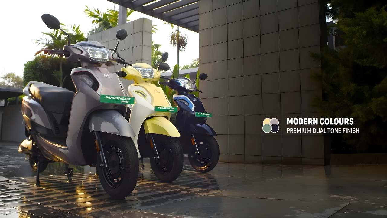 Ampere Magnus Neo Updated Version Launched at ₹86,999 - 118 km Range, 3 Ride Modes