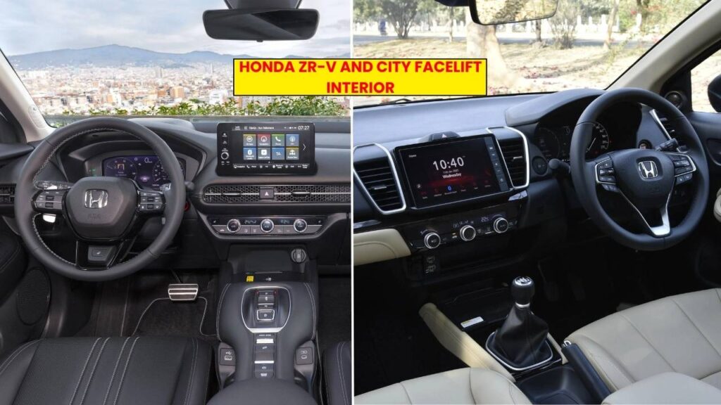 Honda ZR-V and City Facelift Interior