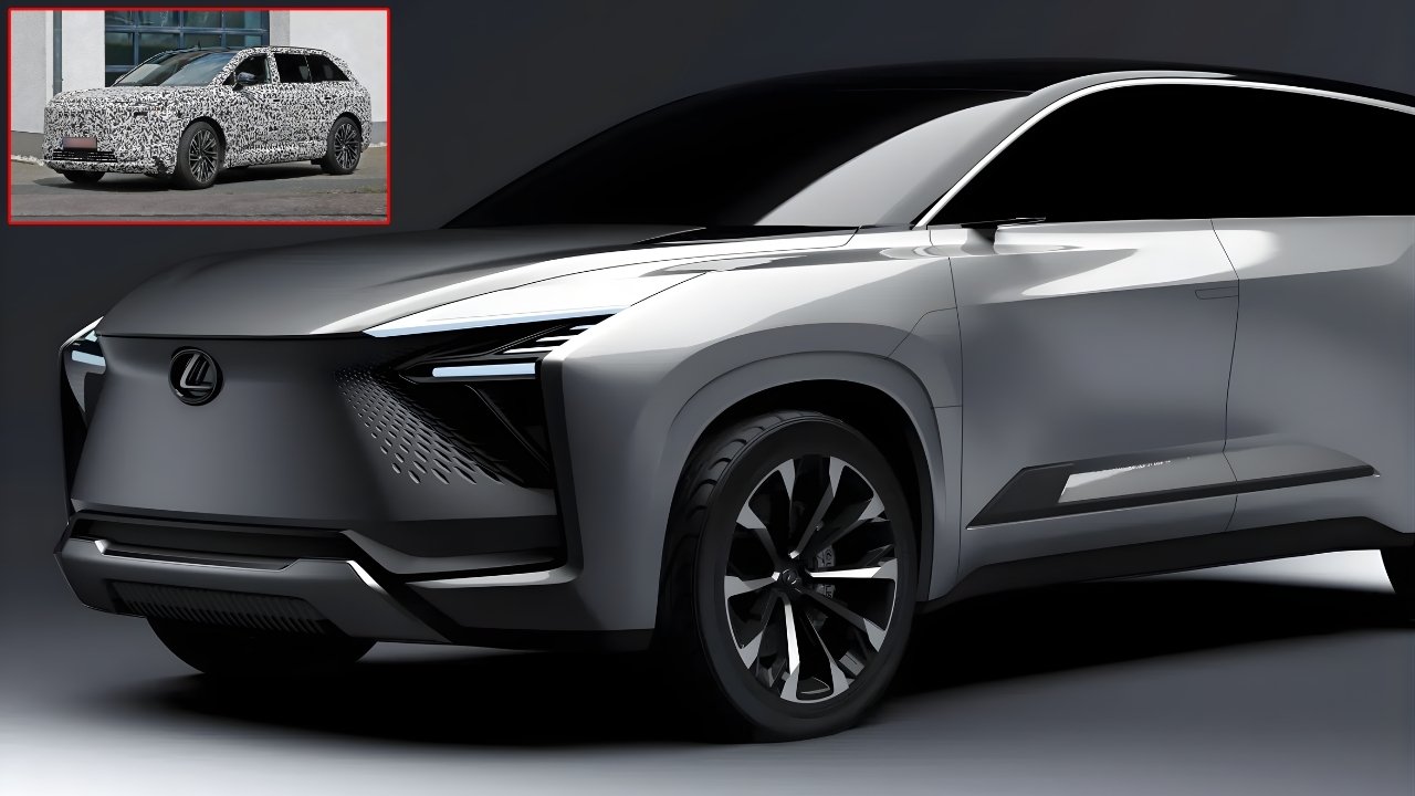 Lexus' Three-Row Electric SUV 'TZ' Spotted Testing: Luxury Highlander EV Sibling Takes Shape