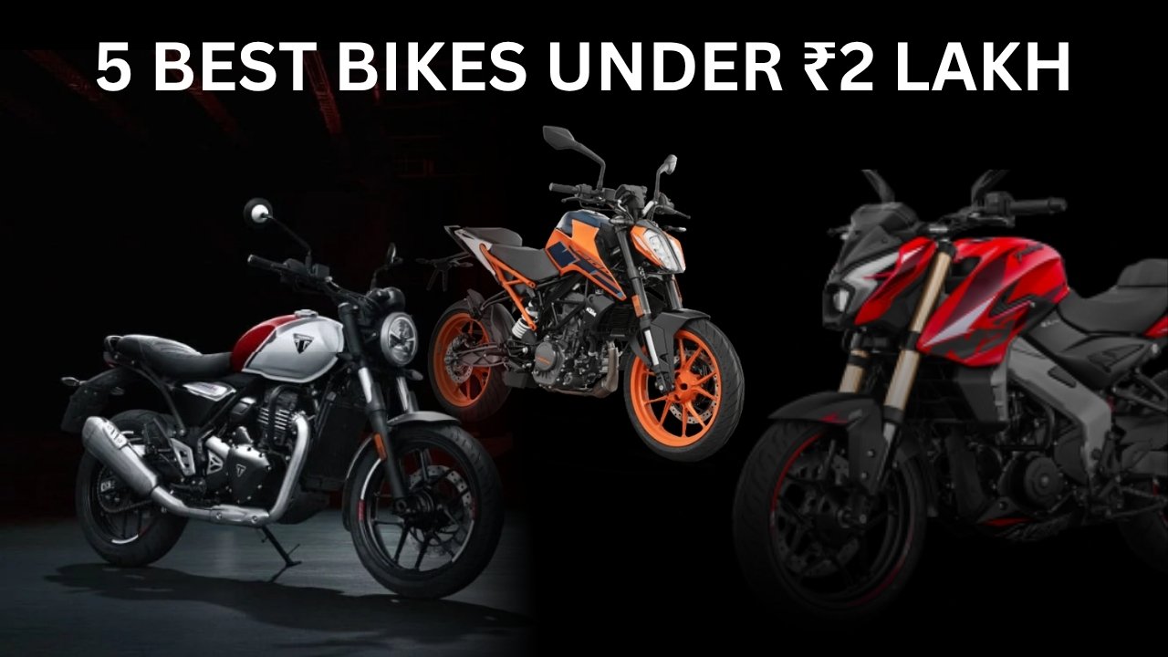 5 Best Bikes Under ₹2 Lakh in India 2026: Pulsar NS400Z to KTM 200 Duke