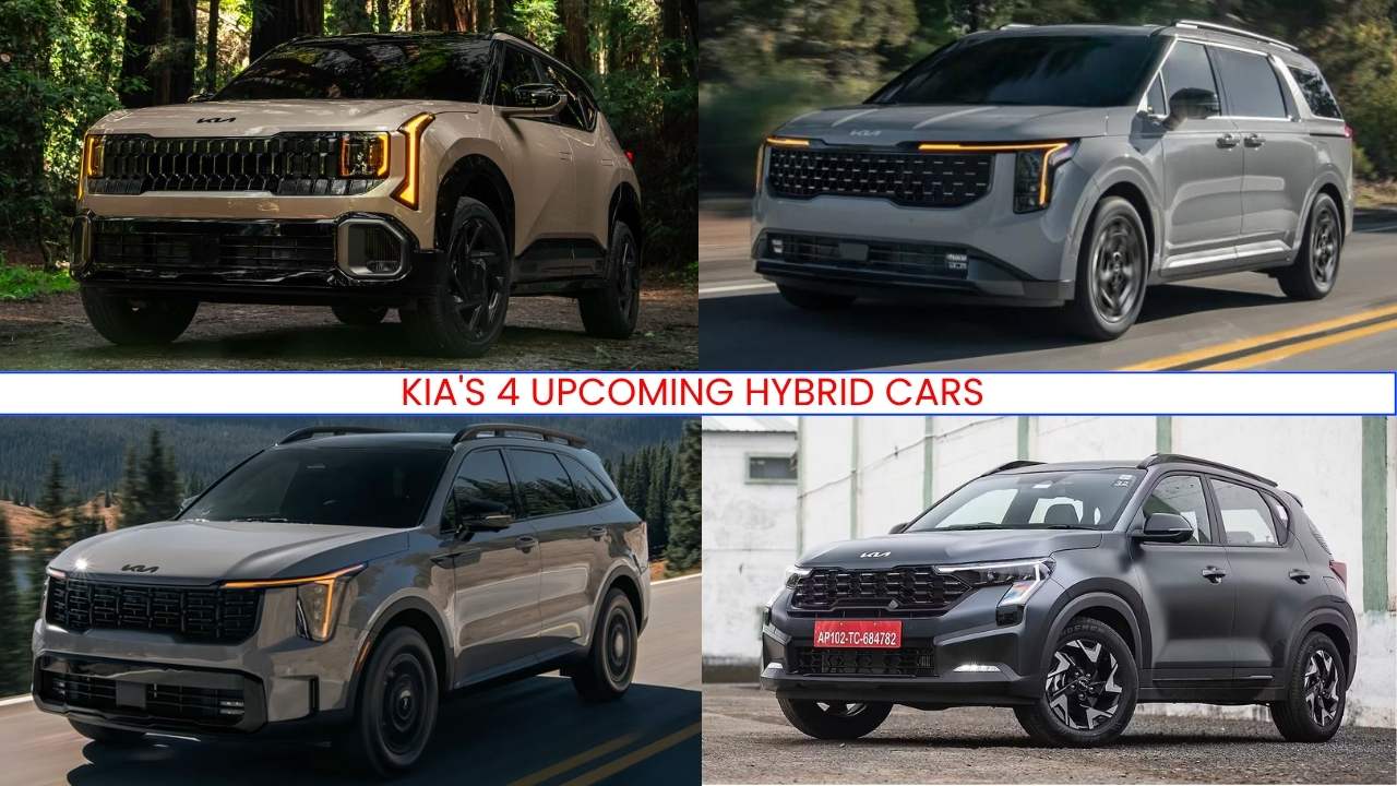 Kia's 4 Upcoming Hybrid Cars in India (2026–2028) - Prices From ₹14 Lakh