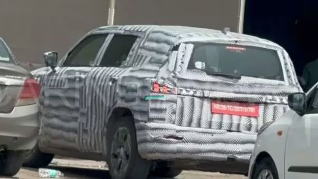 Maruti Suzuki Electric MPV 'YMC' Spotted Testing rear spyshot