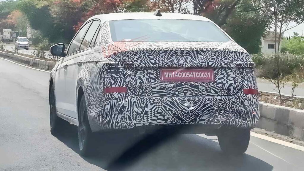 Skoda Slavia Facelift Rearview