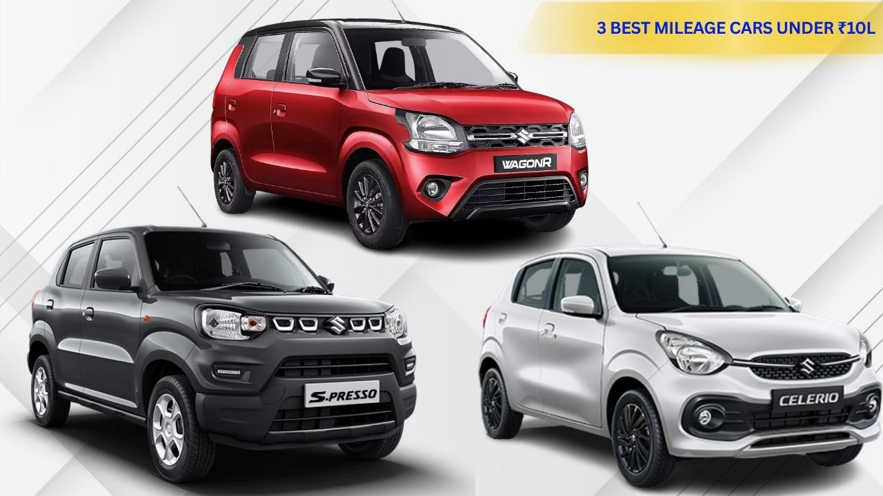34 km/kg CNG, Starts at ₹3.50L – 3 Best Mileage Cars Under ₹10L in 2026