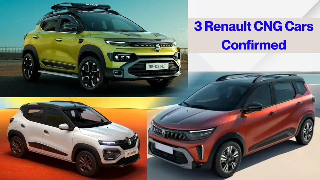 3 Renault CNG Cars Confirmed for India: ₹5.5L Kwid to ₹11.8L Kiger
