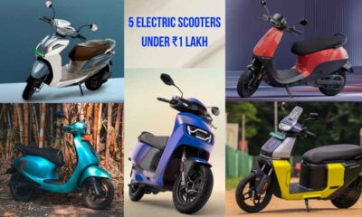 Under ₹1 Lakh & Up to 158 km Range: 5 Electric Scooters Worth It