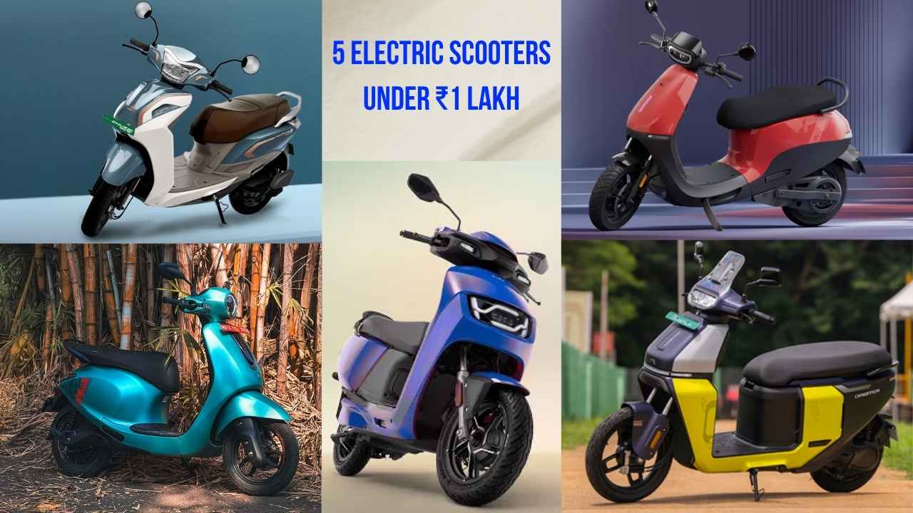 Under ₹1 Lakh & Up to 158 km Range: 5 Electric Scooters Worth It