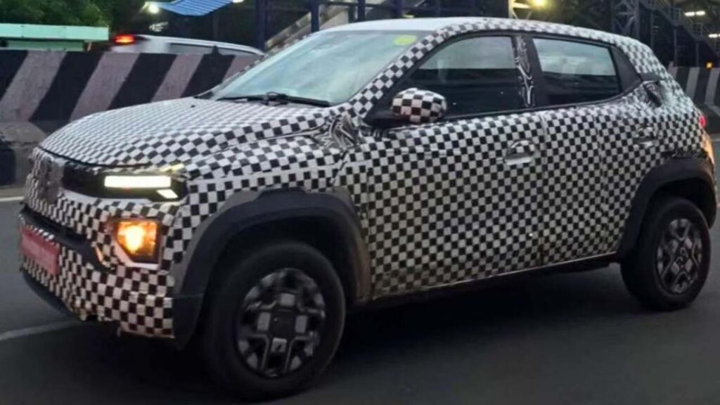 Kwid facelift Spotted