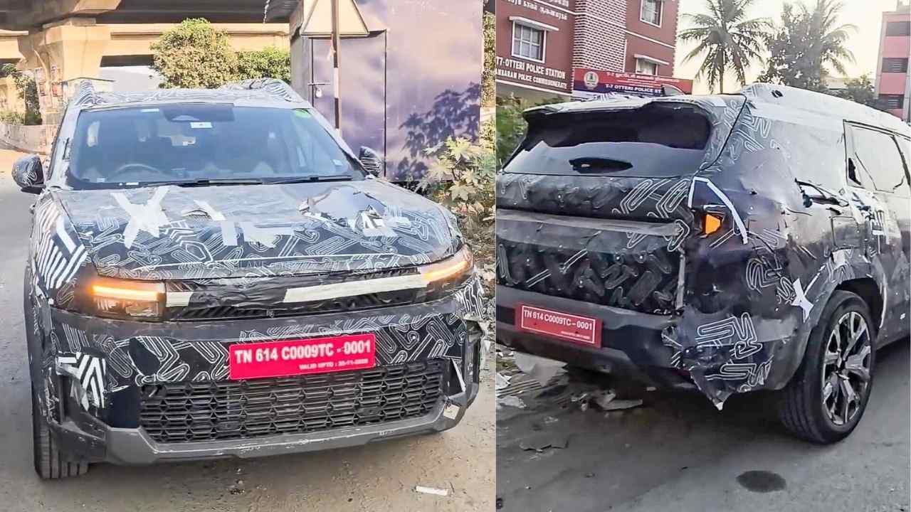 Renault 7-Seat SUV Spied in Chennai: 163hp Hybrid Confirmed for India