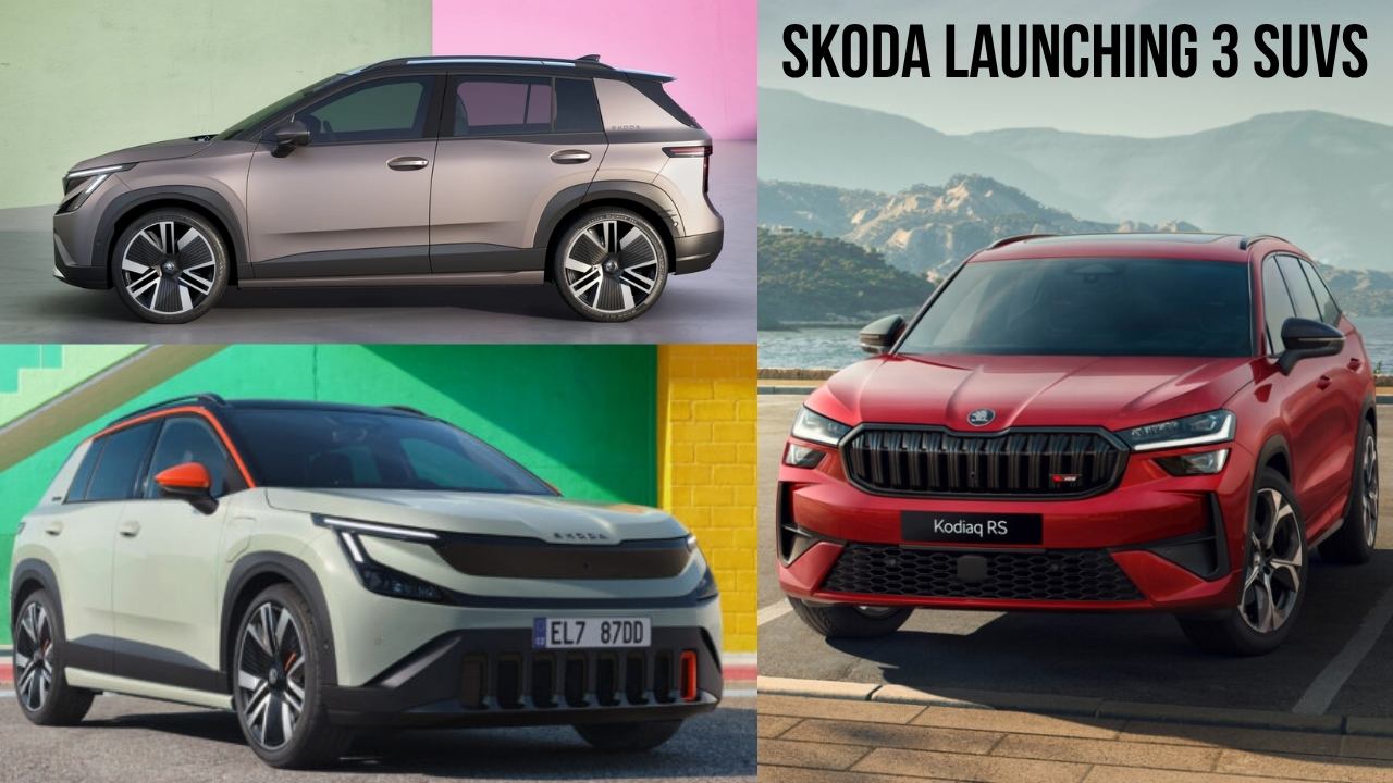 Skoda Launching 3 SUVs in India: 2 EVs & One 6.3s Petrol Beast!