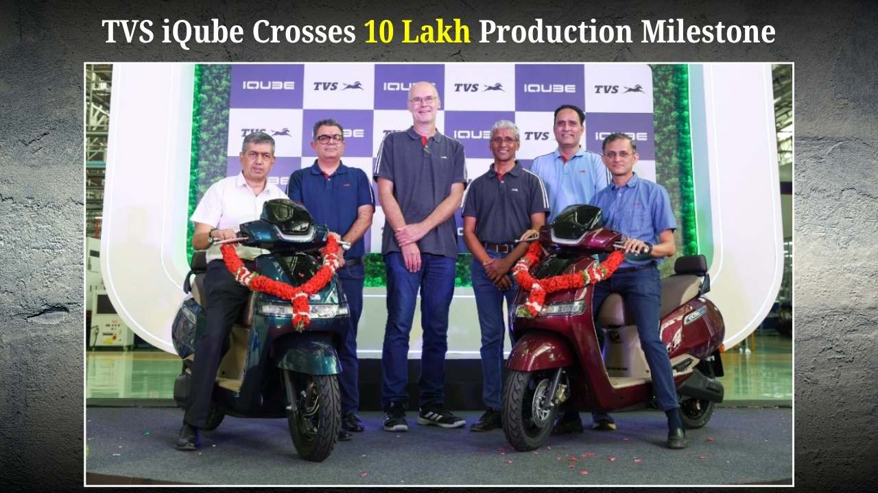 TVS iQube Crosses 10 Lakh Production Milestone