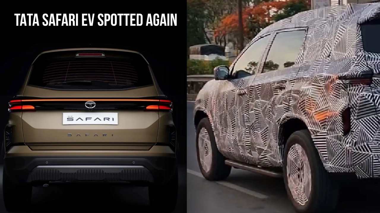 Tata Safari EV Spotted Again: 7 Seats, ₹25L, Diwali Launch