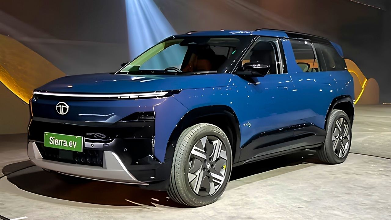 Tata Sierra EV Blue