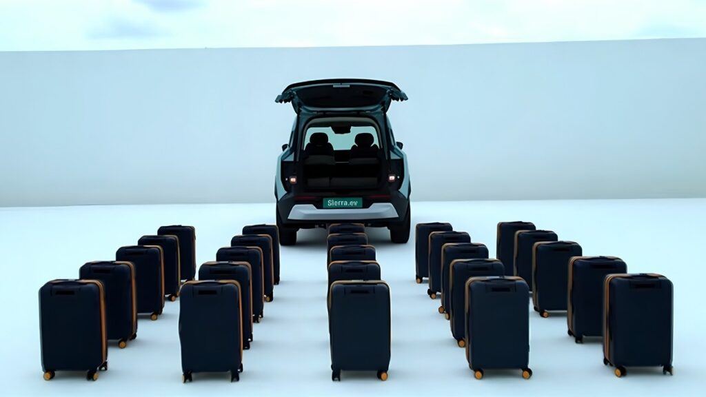 Tata Sierra EV Bootspace