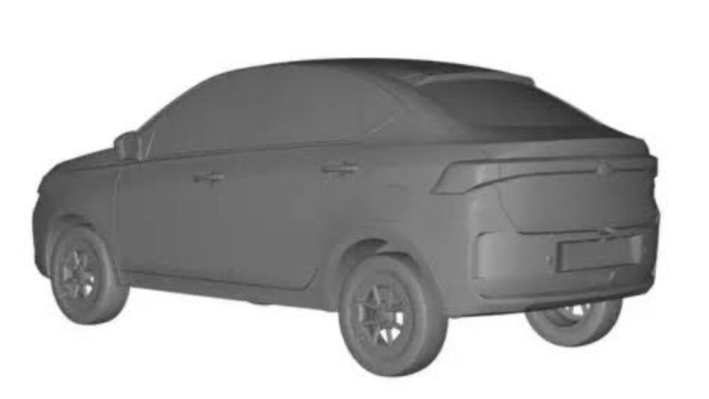 Tata Tigor facelift back patent
