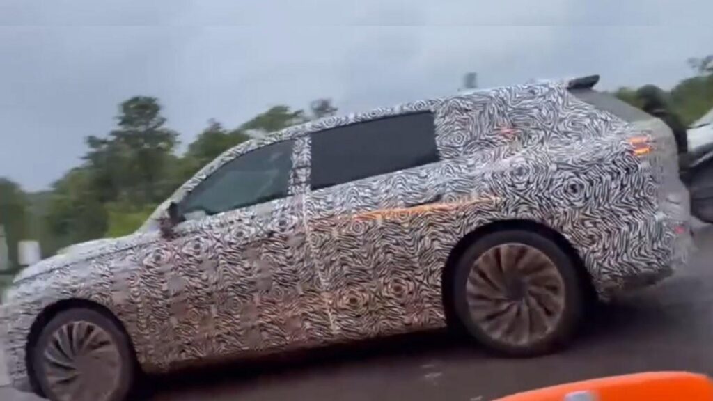 First Tata Avinya Electric SUV Spy Shots side view