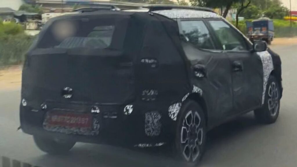 Hyundai Bayon-based SUV spied rear design