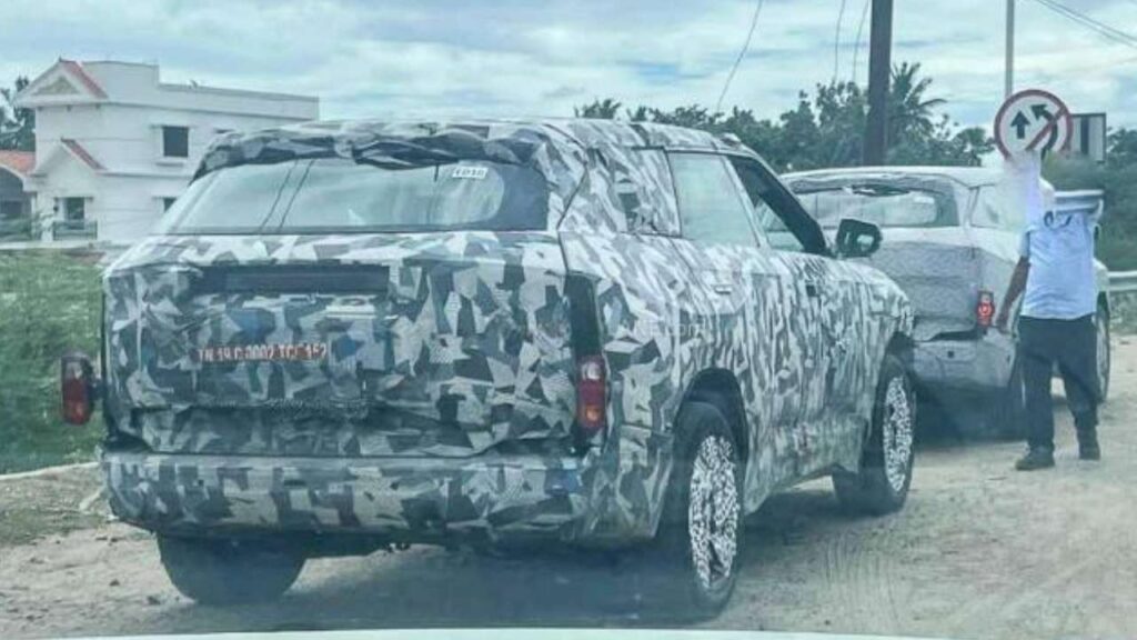 Mahindra BE 7 Spied rearview