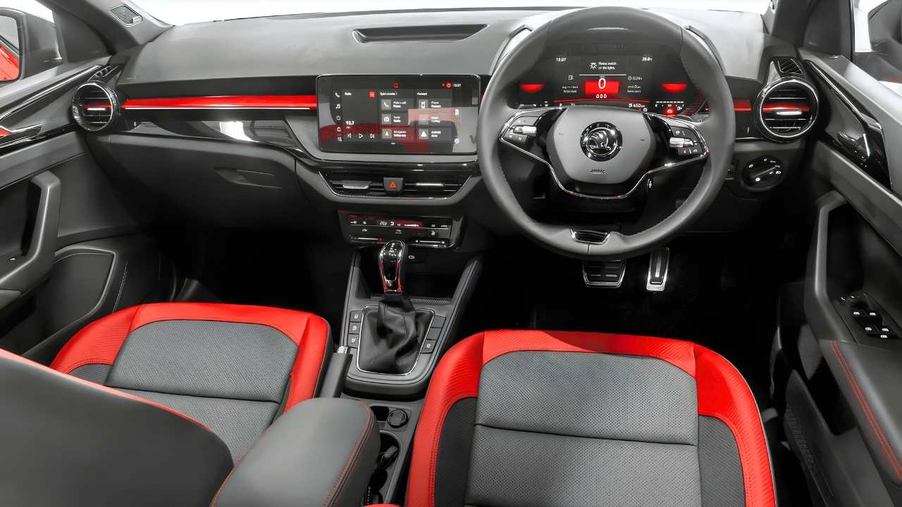 Skoda Slavia Monte Carlo edition interior