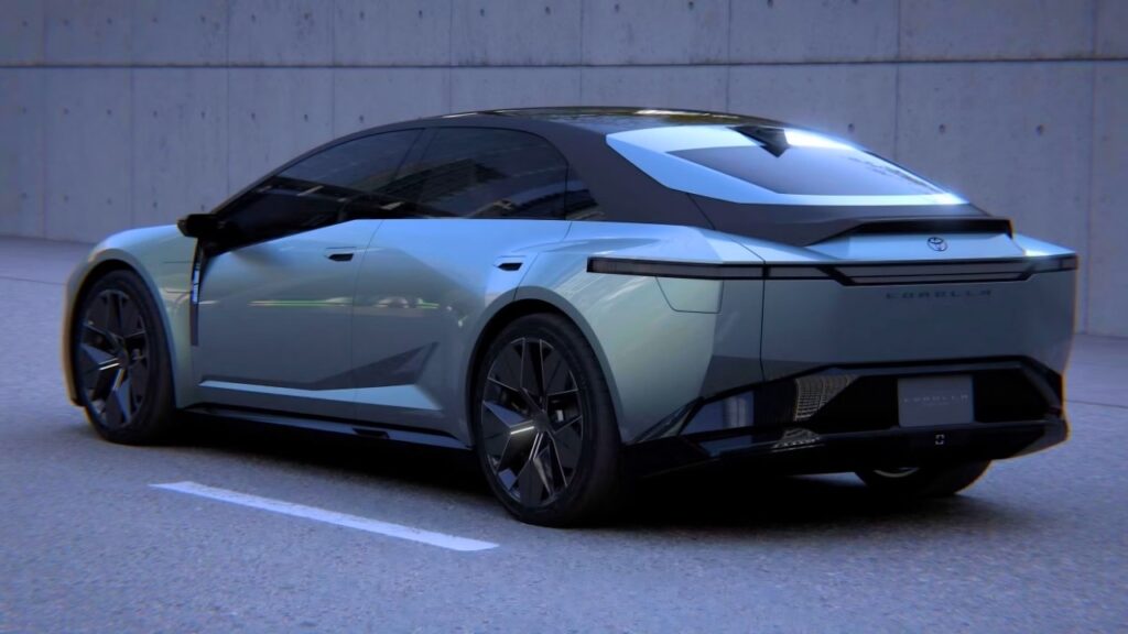 Toyota Corolla EV rear design