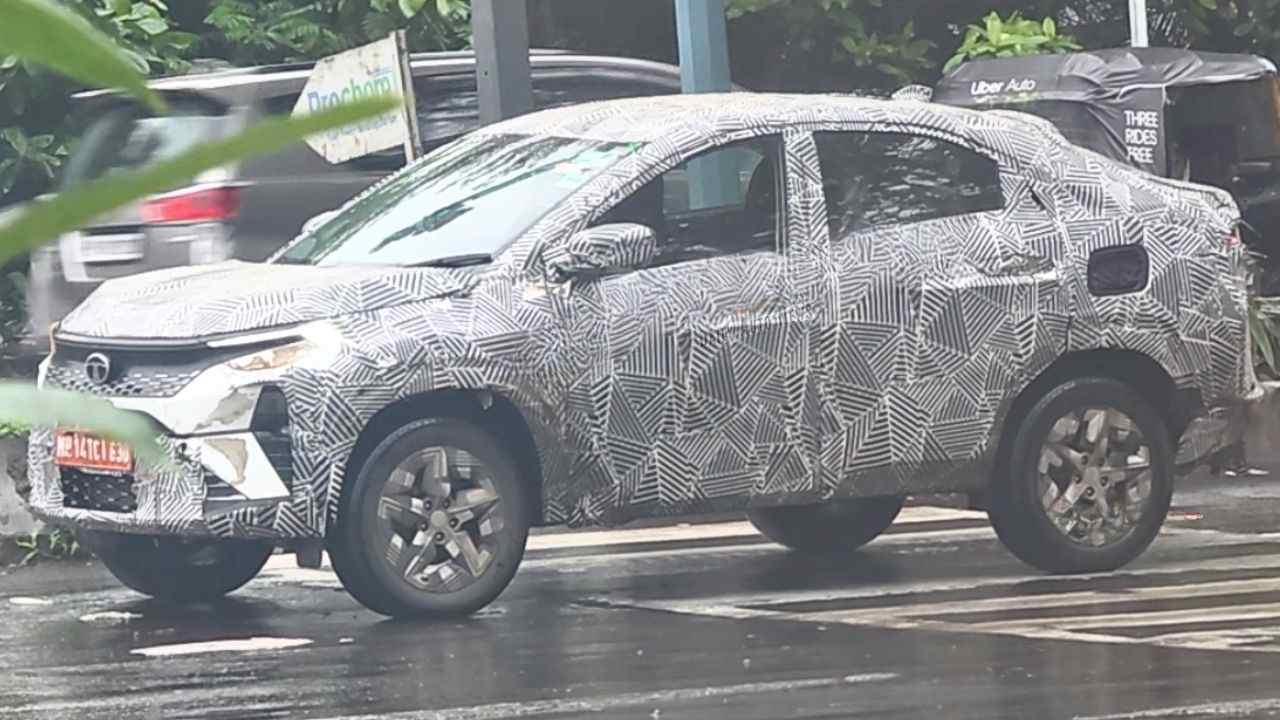 New Tata Curvv CNG Spotted Testing in India; Twin CNG Cylinders Expected