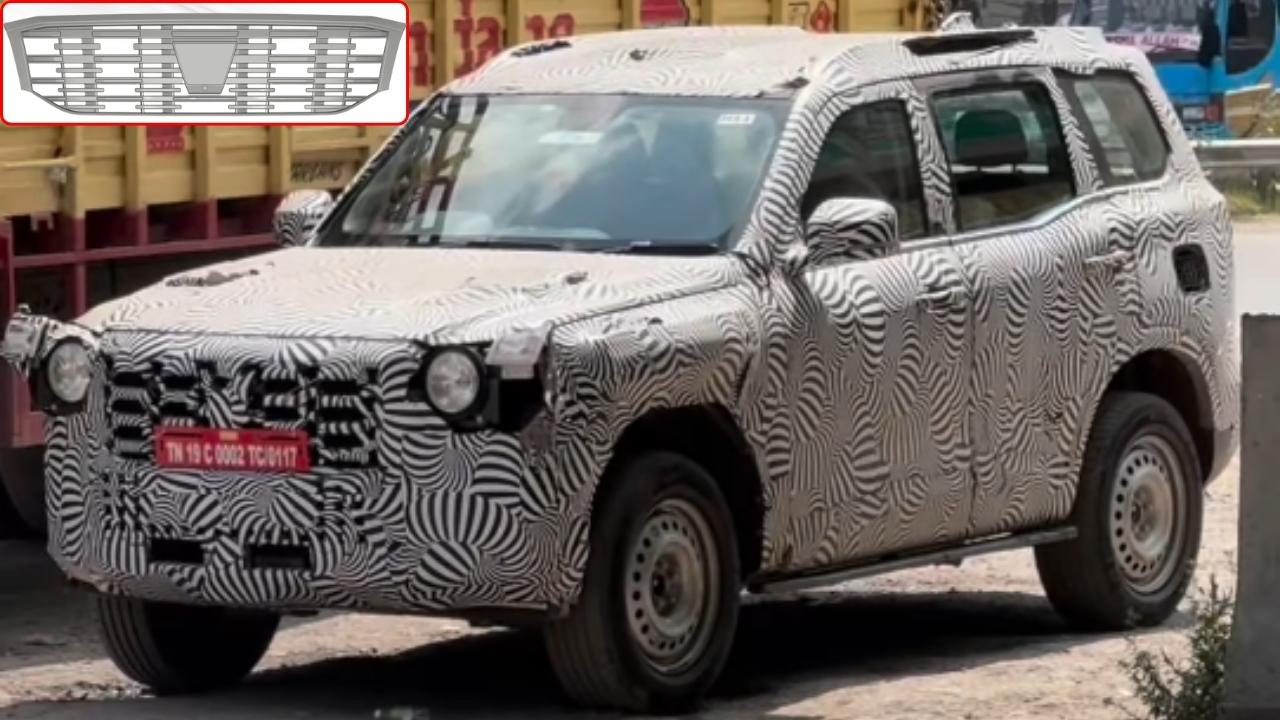 Mahindra Scorpio N Facelift Grille design leaked