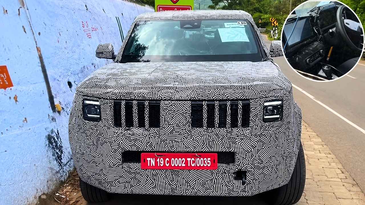 Mahindra Vision S-Based SUV Interior Spied: 10.25-Inch Screens, New Details Revealed