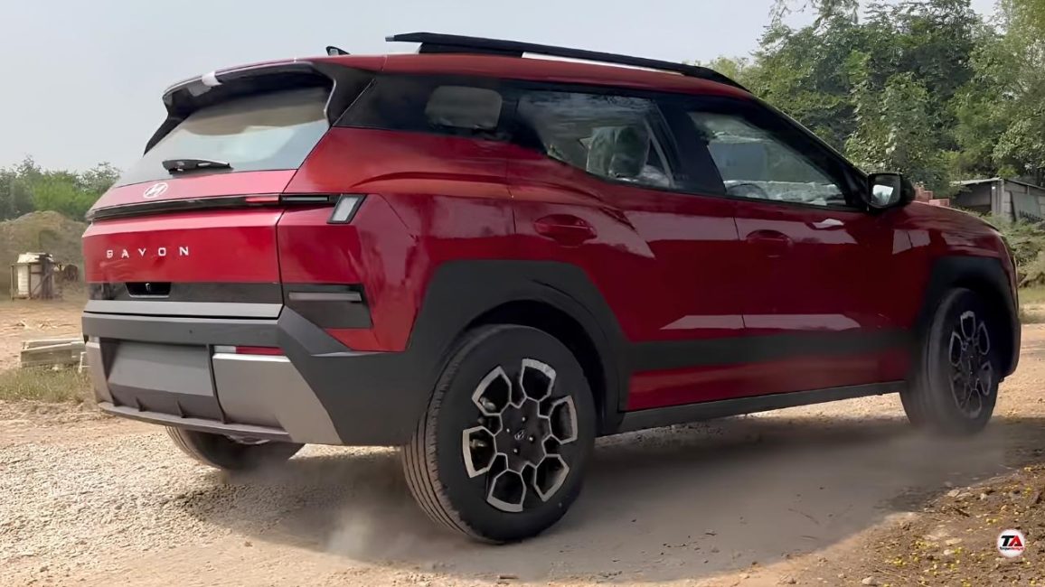 Hyundai Bayon rear side view Leaked