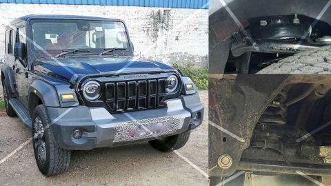 Mahindra Thar Roxx OG Spied with davinci suspension
