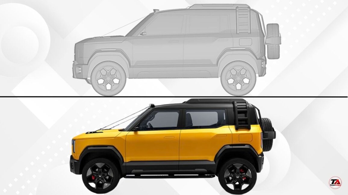 Mahindra Vision S sideview Patented