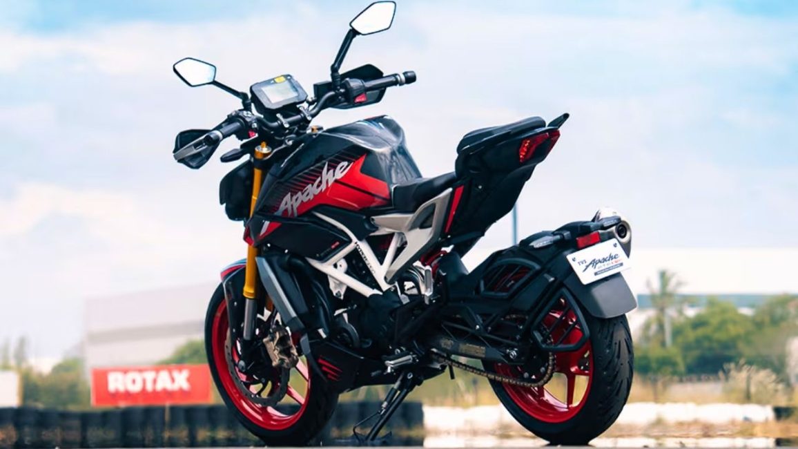 TVS Apache RTR 310 rearlook